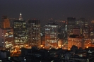 Centro vista do alto noturna