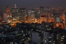 Centro vista do alto noturna
